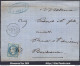 FRANCE N°29B SUR LETTRE AVEC GC 1204 COZES CHARENTE INF + CAD DU 21/03/1869 - 1863-1870 Napoleon III With Laurels