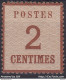 ALSACE LORRAINE N° 2b BURELAGE RENVERSE NEUF * GOMME AVEC CHARNIERE - COTE 320 € - Unused Stamps