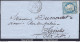 FRANCE N°60A SUR LETTRE GC 2544 MORTAGNE SUR GIRONDE CHARENTE INF DU 14/11/1871 - 1871-1875 Cérès