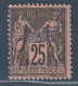 DEDEAGH - N°6 * (1893-190) 1pi Sur 25c Noir Sur Rose - Unused Stamps