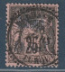DEDEAGH - N°6 Obl (1893-190) 1pi Sur 25c Noir Sur Rose - Oblitérés