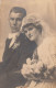 Bride & Groom , Wedding , Marriage , Mariage , Hochzeit Real Photo Postcard , Atelier Tonka Zagreb - Noces