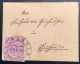 Württemberg Seltener MINIATUR BRIEF ELWANGEN 1887 5Pf  (miniature Cover Briefli Mini Lettre Childreen Kinder - Cartas & Documentos