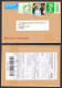 QUEEN ELISABETH 2002 - Golden Jubilee Great Britain QR CODE Air Mail PAR AVION CN22 CN 22 Customs Declaration - Brieven En Documenten