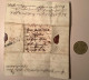 Bayern Seltener MINIATUR BRIEF AUGSBURG 1849 (miniature Cover Briefli Mini Lettre Vorphilatelie - Cartas & Documentos