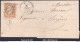 FRANCE N°21 SUR LETTRE AVEC GC 2589 MURON CHARENTE INF + CAD DU 27/12/1863 - 1862 Napoléon III