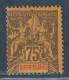 DIEGO SUAREZ - N°49 ** (1893) 75c Violet Sur Jaune - Unused Stamps