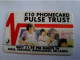 GREAT BRITAIN / 10 POUND / PULSE TRUST/ SOUVENIIR   PHONECARD/  USED   **15693** - Collections