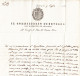 1899 Vollständiger Amtsbrief Mit Amtsstempel LOCARNO Sowie Stabstempel LOCARNO In Grünblau - ...-1845 Prephilately