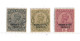 INDIA - NABHA 1932 - 1942 OFFICIALS 3p, 4a, 8a SG O47, O49,O50  UNMOUNTED MINT - Nabha