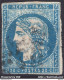FRANCE EMISSION DE BORDEAUX 20c BLEU N° 44A AVEC OBLITERATION A VOIR - 1870 Uitgave Van Bordeaux