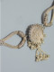 Delcampe - -BELLE ANCIENNE CEINTURE Métal Argenté ORIENTALE BOUCLE RONDE Avec étoile    E - Altri & Non Classificati