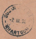 1931 - KGV - Air Mail Cover - 1st Flight London / Cairo, Egypt / Khartoum, Sudan - Arrival Stamp - Postmark Collection