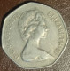 GRAN BRETAGNA  1978    50 PENCE - 50 Pence