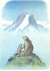 CPM-Affiche Parc National De La VANOISE - Illustrateur SAMIVEL - Grand Format 17x 12 Cm- Marmottes Stylisées * 2 Scans - Samivel