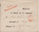 1858 - MARQUES De FRANCHISE "CAISSE D'AMORTISSEMENT" + AU DOS "CAISSIER Gal De La CAISSE DES DEPOTS" / ENV. De PARIS - Frankobriefe