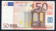 RARE 50 EURO ITALIA S J088 - DRAGHI  CIRCULATED - 50 Euro