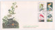 J.J. Audubon's Birds Of The World, Flamingo, Blue Heron, Brown Pelican, Golden Crowned, Birds, Bird, Animal, Guinea FDC - Flamencos