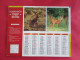 CALENDRIER ALMANACH 1989  LIEVRE  CHEVREUIL BRUANT JAUNE AVOCETTE LAVIGNE - Tamaño Grande : 1981-90