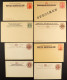 POSTAL STATIONERY Group Of 18 Unused Postal Cards Including 3 With 'SPECIMEN' Overprints, Identified By Higgins & Gage N - Autres & Non Classés