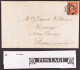 1841 1d Red-brown 'II' Plate 1b With Re-entry, A Fine 4-margined Example Tied To Attractive EL From Brecon To Newbridge. - Other & Unclassified