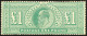1902-10 Â£1 Dull Blue-green De La Rue Printing, SG 266, Never Hinged Mint With A Couple Of Small Gum Skips / Marks & Two - Non Classés