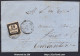 FRANCE TAXE N°3 SUR LETTRE CAD CONSTANTINE + CAD TYPE 22 AIN BEIDA ALGÉRIE DU 17/07/1864 - 1859-1959 Cartas & Documentos