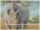 Animals In A Game Reserve, Cheetah, Black Rhinoceros, Giant Eland, Bontebok, Chimpanzee, Wild Animal, Mammals, Sheet FDC - Rinocerontes