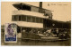 Central African Republic 1926 Postcard Bangui - “Largeau” Steamer Ship; Fang Warrior, Gabon Stamp / Brazzaville Postmark - Centrafricaine (République)
