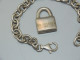 Delcampe - -JOLI ANCIEN BRACELET ARGENT GOURMETTE GROSSES MAILLES CADENAS SILVER & Co   E - Pulseras