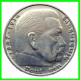 GERMANY - ALEMANIA DEUTFCHES REICH  MONEDA DE 5.00 REICHSMARK AÑO 1935-D MONEDAS DE PLATA - 29 MM.  HINDENBURG –AGUILA - 5 Reichsmark