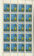 Luxembourg Feuille De 20 Timbres "A" Satellite 2002 - Feuilles Complètes