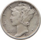 UNITED STATES OF AMERICA DIME 1937 S MERCURY #t121 0195 - 1916-1945: Mercury (kwik)