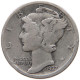 UNITED STATES OF AMERICA DIME 1937 D MERCURY #c040 0549 - 1916-1945: Mercury