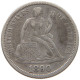 UNITED STATES OF AMERICA DIME 1890 SEATED LIBERTY #t110 1067 - 1837-1891: Seated Liberty