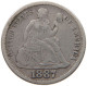 UNITED STATES OF AMERICA DIME 1887 SEATED LIBERTY #t114 0099 - 1837-1891: Seated Liberty (Libertà Seduta)