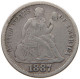 UNITED STATES OF AMERICA DIME 1887 SEATED LIBERTY #t114 0099 - 1837-1891: Seated Liberty