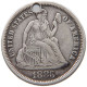 UNITED STATES OF AMERICA DIME 1883 SEATED LIBERTY ENGRAVED PA #t123 0331 - 1837-1891: Seated Liberty (Liberté Assise)