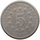 UNITED STATES OF AMERICA NICKEL 1874 SHIELD #t143 0359 - 1866-83: Shield (Écusson)
