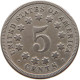 UNITED STATES OF AMERICA NICKEL 1868 SHIELD #t157 0777 - 1866-83: Escudo