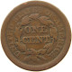 UNITED STATES OF AMERICA LARGE CENT 1854 BRAIDED HAIR #t145 0439 - 1816-1839: Coronet Head (Testa Coronata