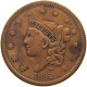 UNITED STATES OF AMERICA LARGE CENT 1837 CORONET HEAD #t141 0319 - 1816-1839: Coronet Head (Tête Couronnée)