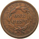 UNITED STATES OF AMERICA LARGE CENT 1837 CORONET HEAD #t141 0319 - 1816-1839: Coronet Head (Testa Coronata