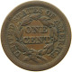 UNITED STATES OF AMERICA LARGE CENT 1853 BRAIDED HAIR #t141 0269 - 1840-1857: Braided Hair (Capelli Intrecciati)