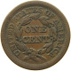 UNITED STATES OF AMERICA LARGE CENT 1853 BRAIDED HAIR #t141 0269 - 1840-1857: Braided Hair (Cheveux Tressés)