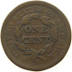 UNITED STATES OF AMERICA LARGE CENT 1852 BRAIDED HAIR #t141 0303 - 1840-1857: Braided Hair