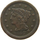 UNITED STATES OF AMERICA LARGE CENT 1852 BRAIDED HAIR #t141 0287 - 1840-1857: Braided Hair (Cheveux Tressés)