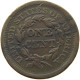 UNITED STATES OF AMERICA LARGE CENT 1852 BRAIDED HAIR #t141 0287 - 1840-1857: Braided Hair