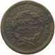 UNITED STATES OF AMERICA LARGE CENT 1852 BRAIDED HAIR #t141 0287 - 1840-1857: Braided Hair (Capelli Intrecciati)