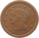 UNITED STATES OF AMERICA LARGE CENT 1849 Braided Hair #t143 0405 - 1840-1857: Braided Hair (Capelli Intrecciati)